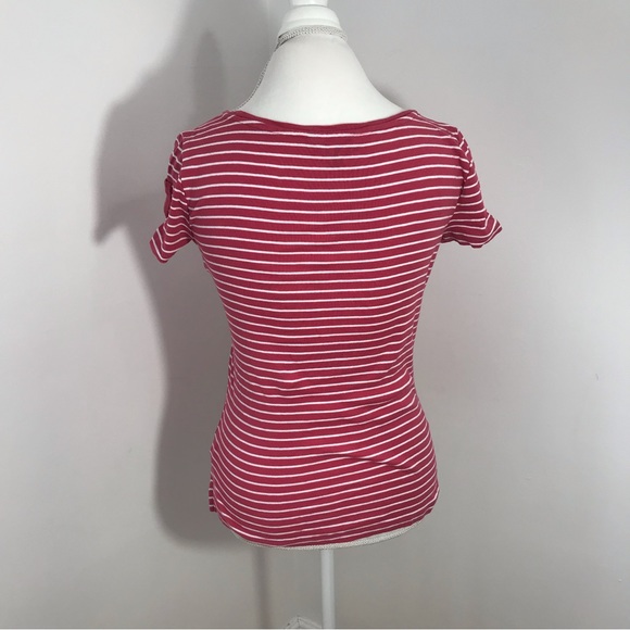 Ralph Lauren Pink Stripe Tee - Picture 5 of 9